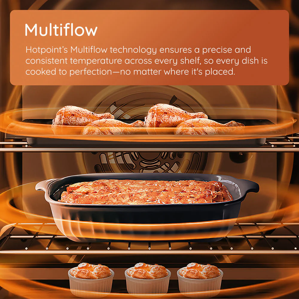 Hotpoint HOM258HXUK Class 2 Multiflow Built-In Electric Single Oven Stainless Steel - Image 9
