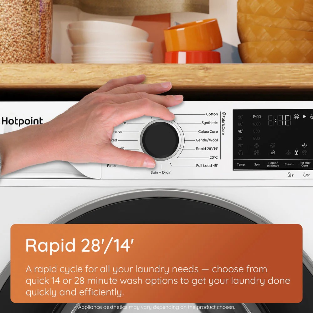 Hotpoint HP 105GA CARE UK Freestanding 10kg 1400rpm Washing Machine With AutoDose Graphite HP105GACARE - Image 11
