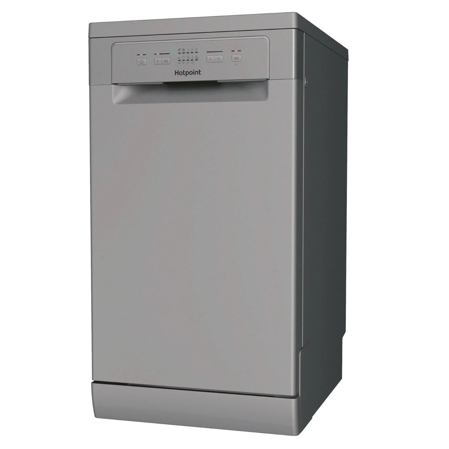Hotpoint HP2FE10CS90SUK Freestanding Slimline Dishwasher 10 Place Setting Silver - Image 2