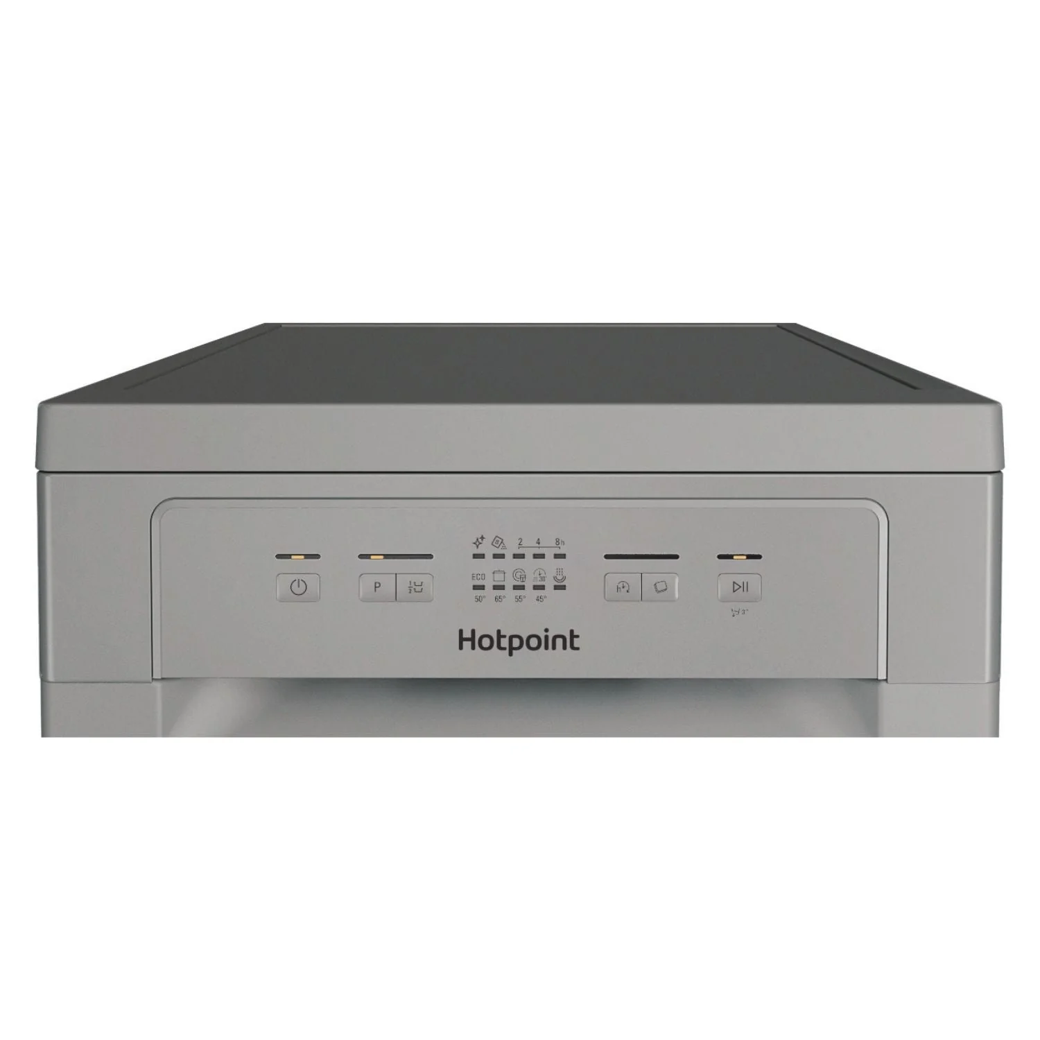 Hotpoint HP2FE10CS90SUK Freestanding Slimline Dishwasher 10 Place Setting Silver - Image 4