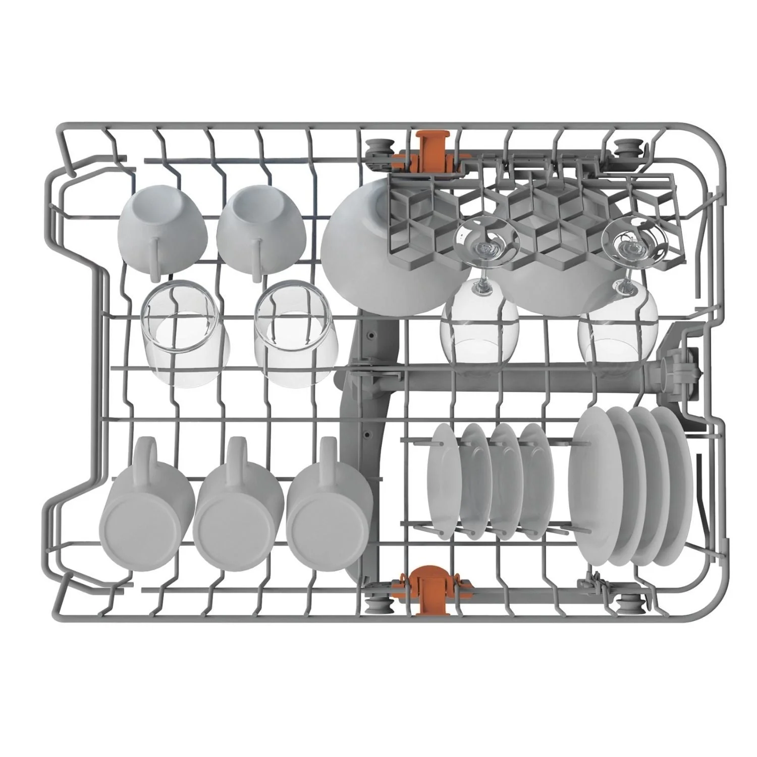 Hotpoint HP2FE10CS90SUK Freestanding Slimline Dishwasher 10 Place Setting Silver - Image 6