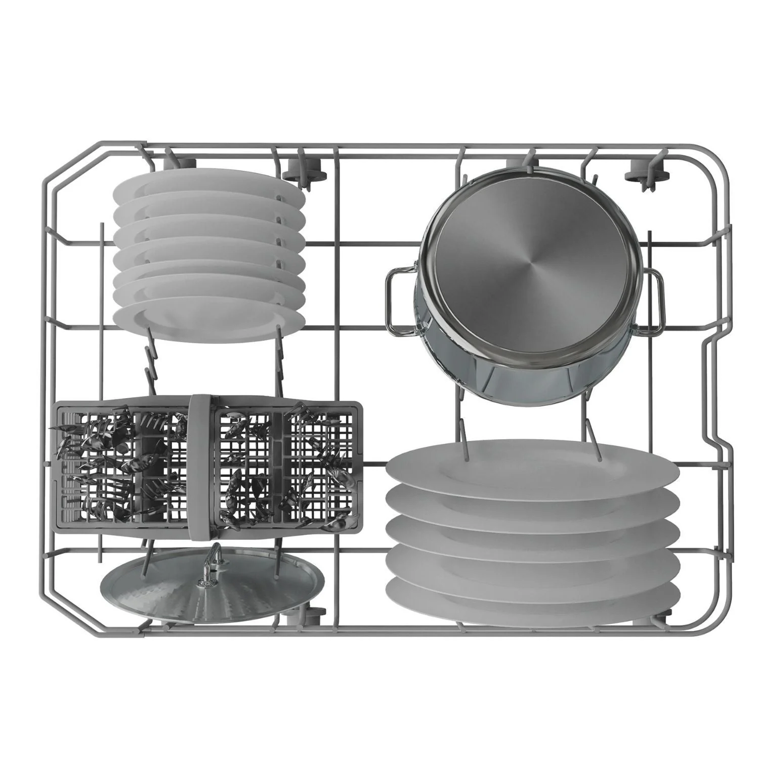 Hotpoint HP2FE10CS90WUK Freestanding Slimline Dishwasher 10 Place Setting White - Image 7