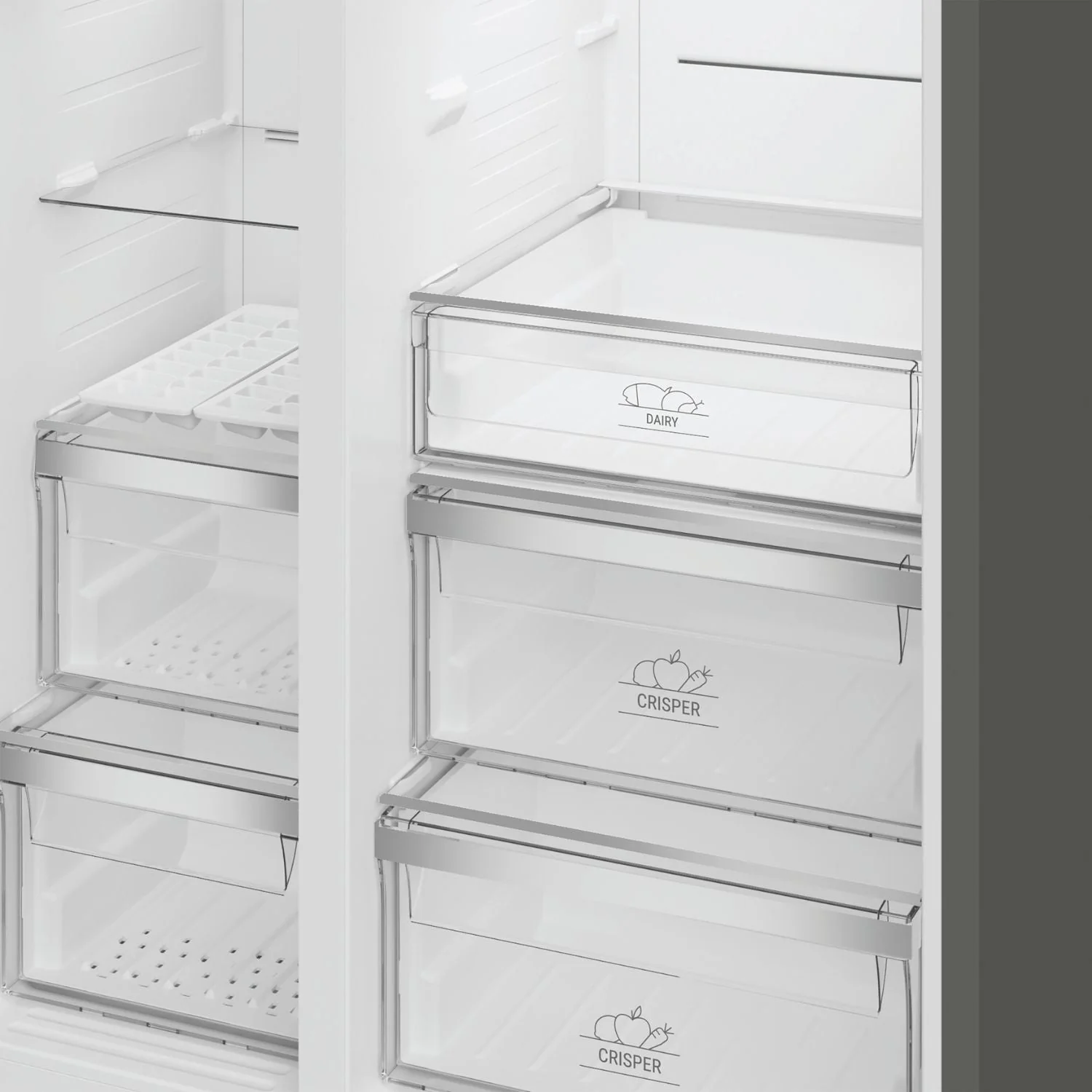Hotpoint HPG26583WXP4UK Dual No Frost American Fridge Freezer Stainless Steel - Image 12