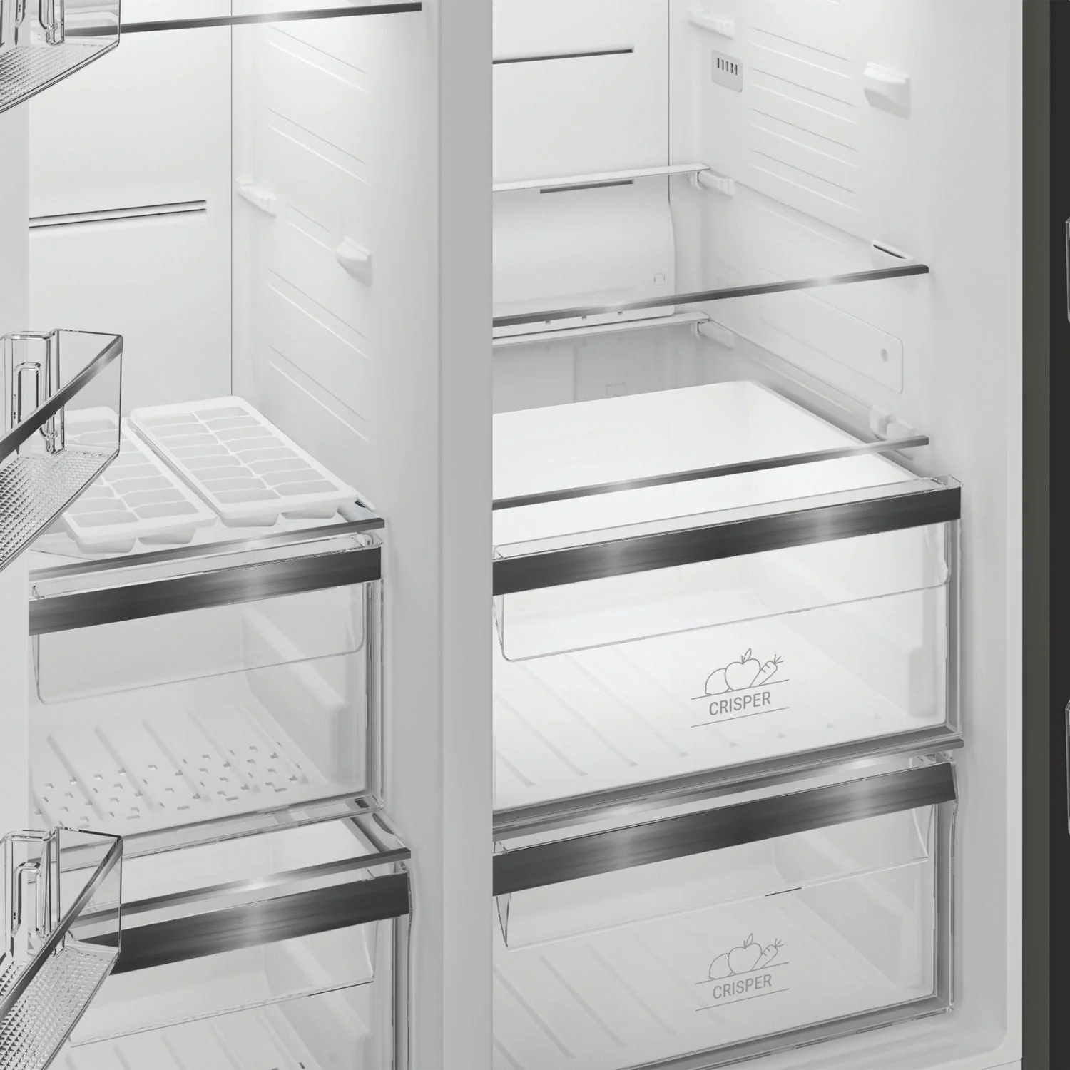 Hotpoint HPG26592XP4UK Side By Side Dual No Frost American Fridge Freezer Silver - Image 3