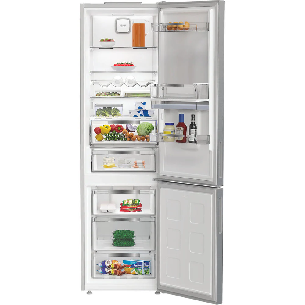 Hotpoint HPK 26403W XP5UK Freestanding Dual No Frost 70/30 Fridge Freezer with Even Flow Brushed Steel HPK26403WXP5UK - Image 4
