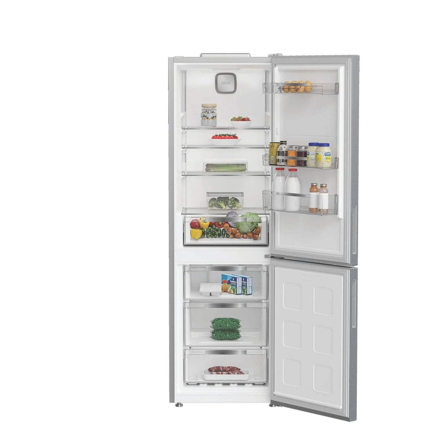 Hotpoint HPK26362XP5UK Freestanding Dual No Frost Fridge Freezer Silver - Image 3