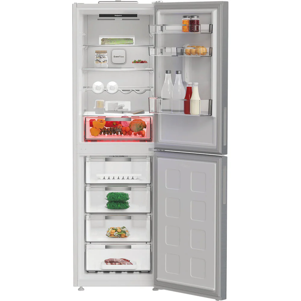 Hotpoint HPKF 6353 XP4UK Freestanding Dual No Frost 50/50 Fridge Freezer Silver HPKF6353XP4UK - Image 5