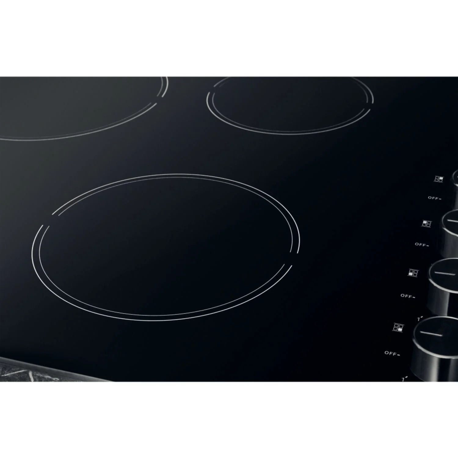 Hotpoint HR620RH 60cm 4 Zone Control Electric Ceramic Hob Black - Image 2