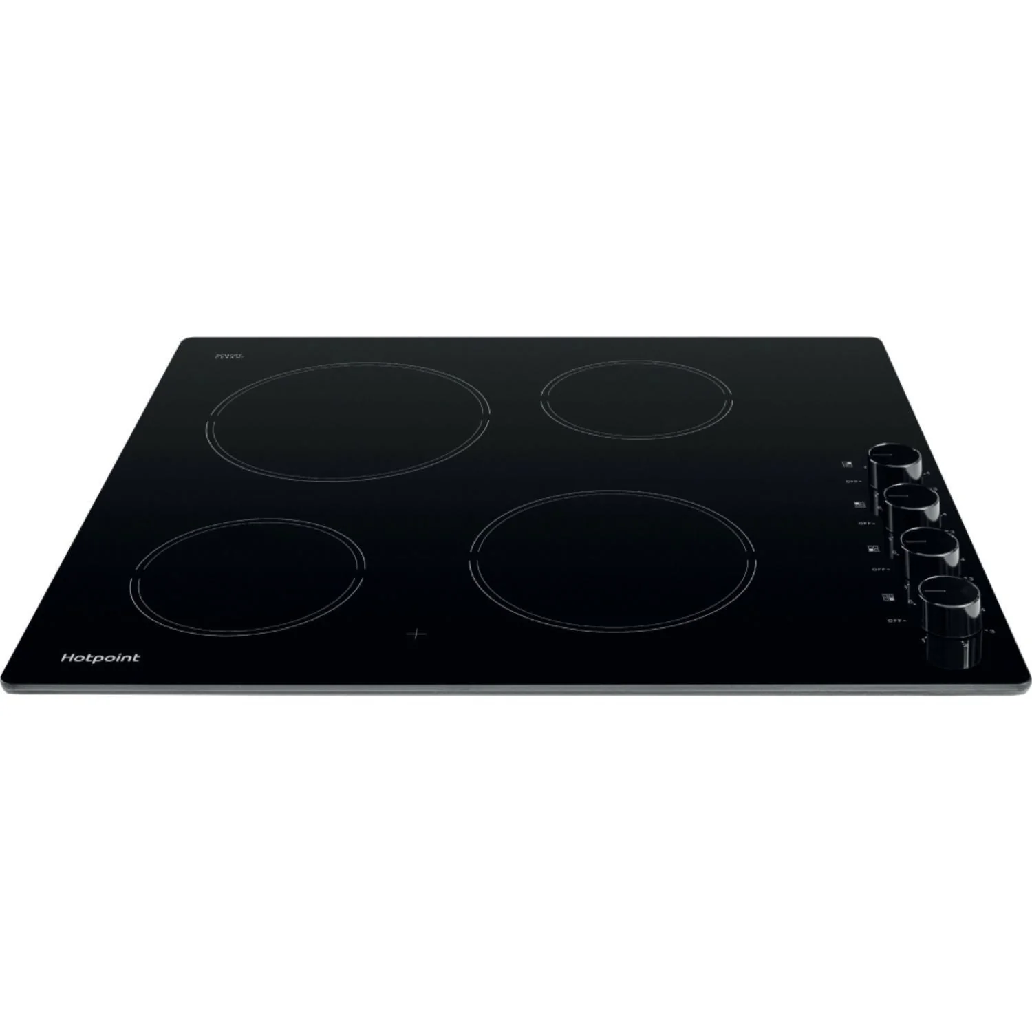 Hotpoint HR620RH 60cm 4 Zone Control Electric Ceramic Hob Black - Image 4