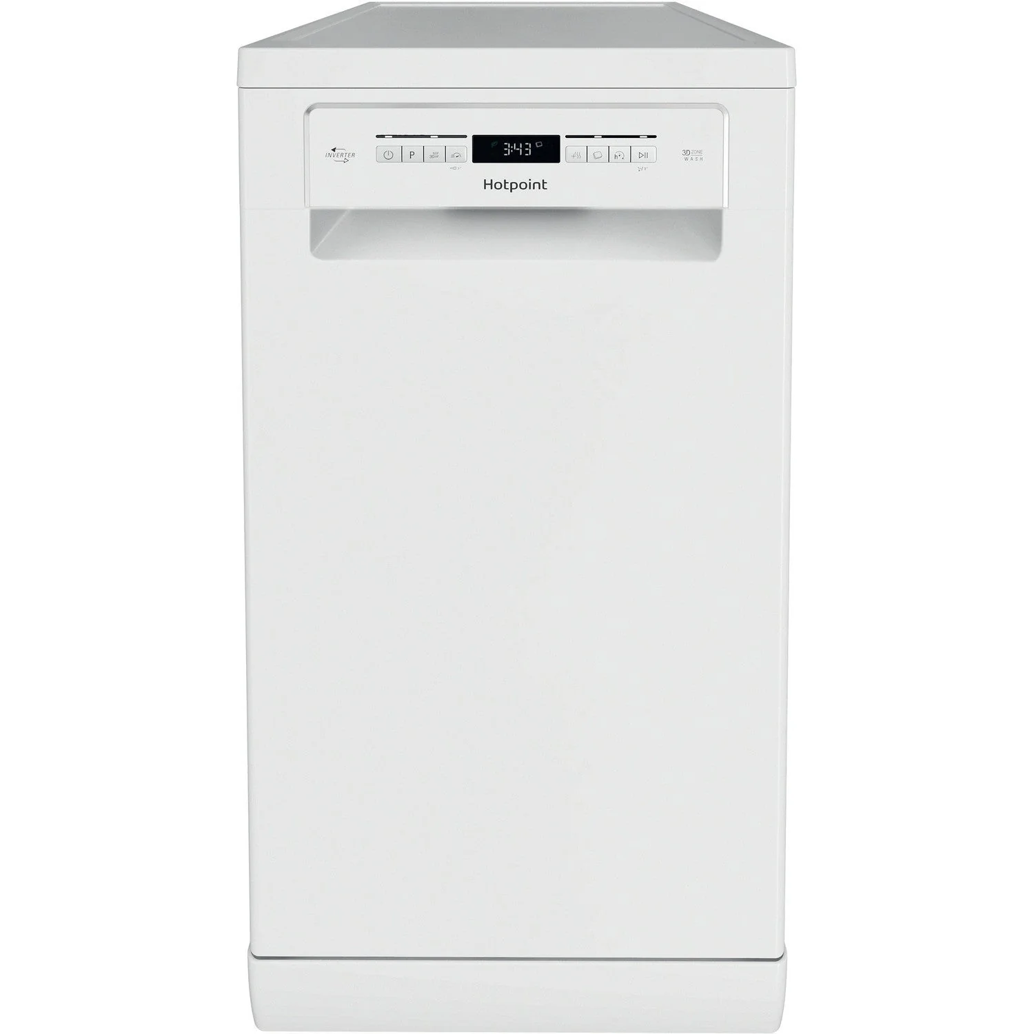 Hotpoint HSFO3T223WUKN Freestanding Slimline Dishwasher 10 Place Setting White