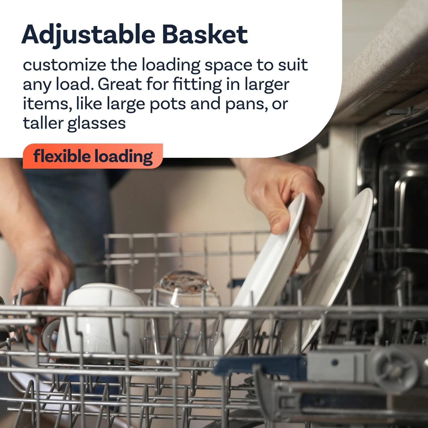 Hotpoint HSFO3T223WXUKN Freestanding Slimline Dishwasher 10 Place Setting Stainless Steel - Image 7