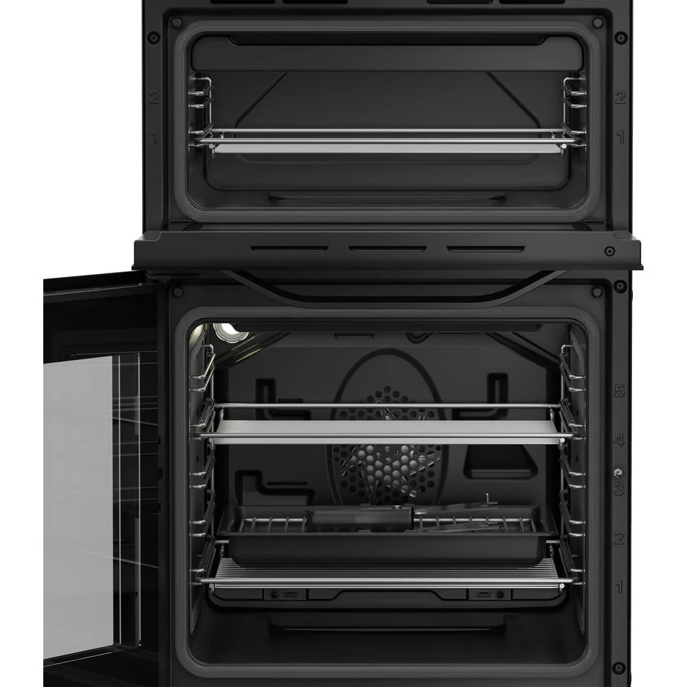 Hotpoint HTE5VCB Freestanding Electric Twin Cooker with Ceramic Hob Black - Image 3