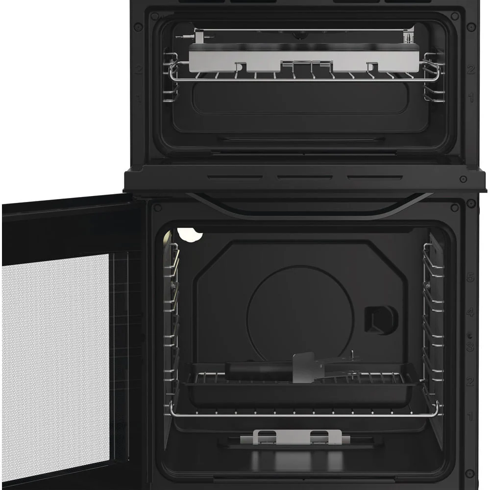 Hotpoint HTG5GCB Freestanding Gas Twin Cooker with Separate Grill Black - Image 3