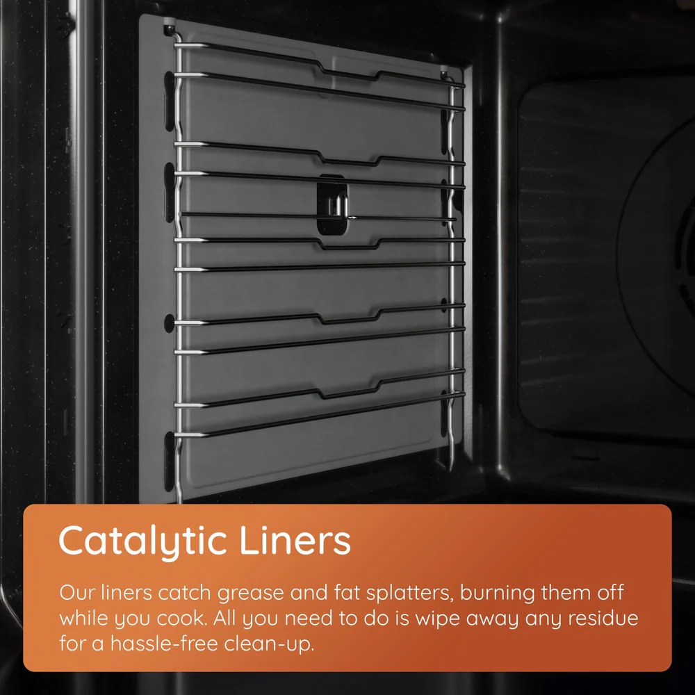 Hotpoint HTG6GDCB1 60cm Gas Twin Cooker with Glass Lid Black - Image 7