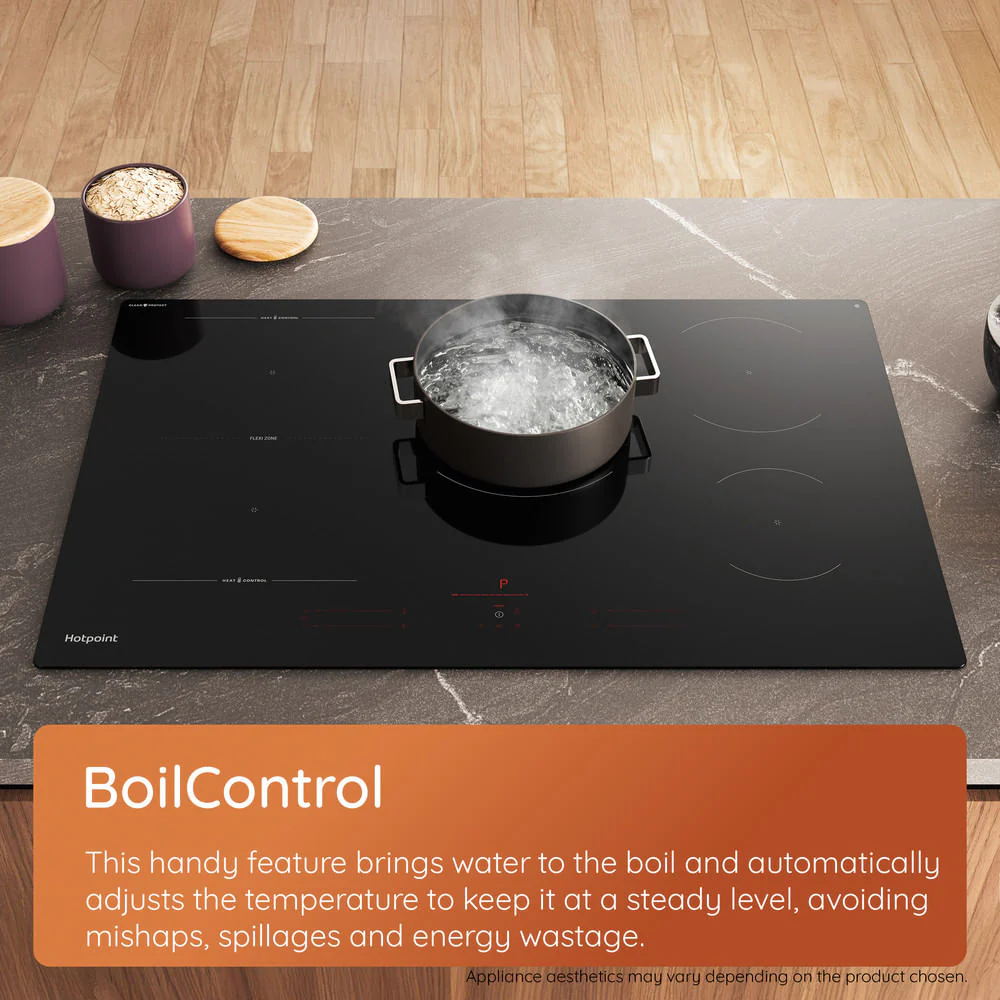 Hotpoint HTX6014DCF 60cm Induction Hob With HeatControl Black - Image 4