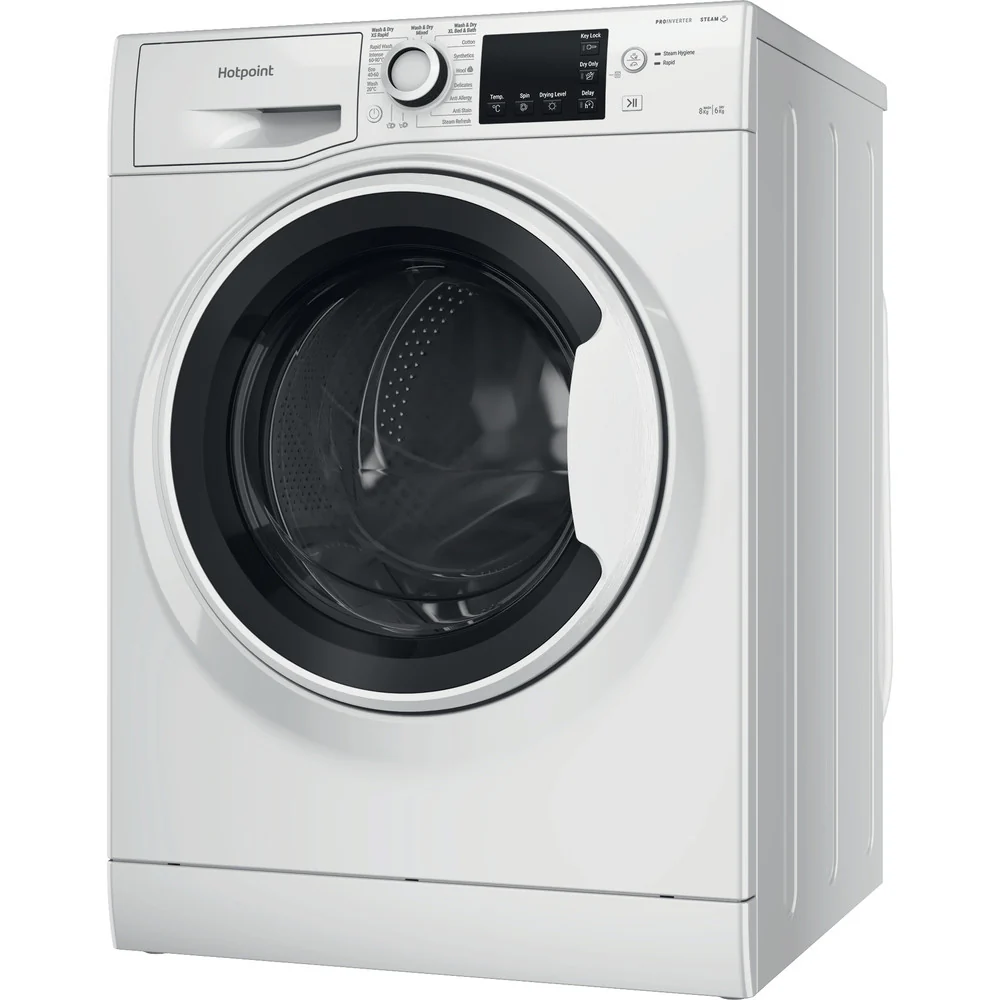 Hotpoint NDB8635WUK 8+6KG Washer Dryer with 1400 Spin White - Image 3