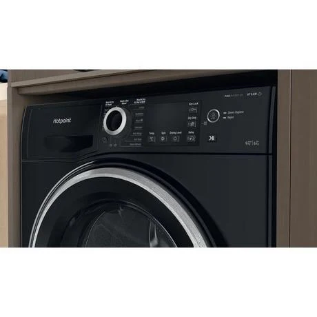 Hotpoint NDB9635BSUK 9+6KG Washer Dryer With 1400 Spin Black - Image 8