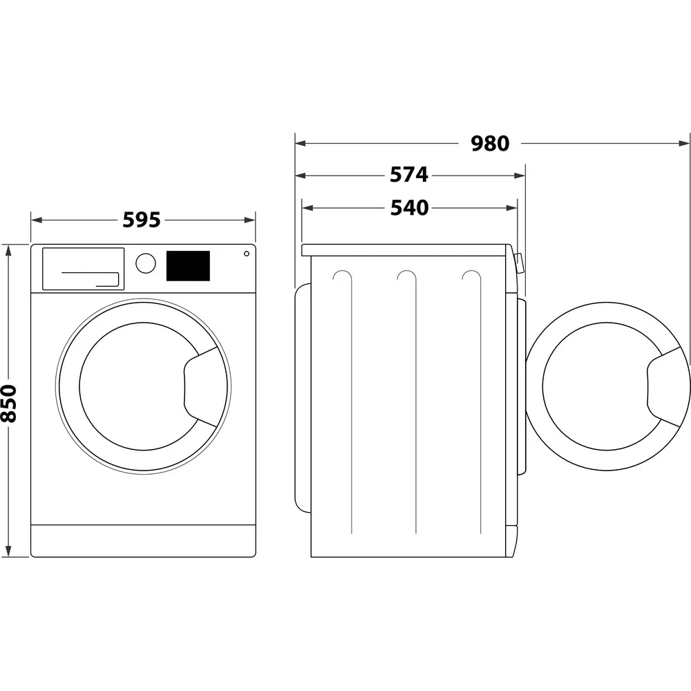 Hotpoint NDB9635GKUK 9+6Kg 1400 Spin Washer Dryer Graphite - Image 13