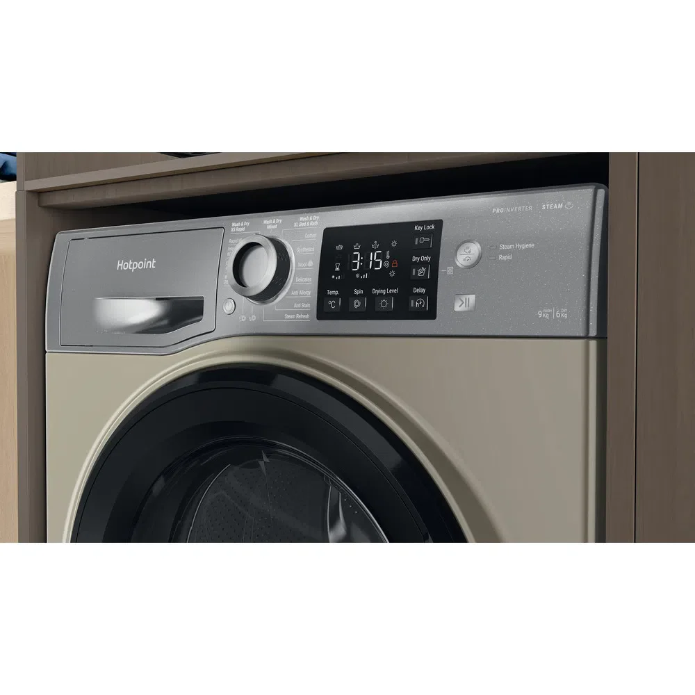 Hotpoint NDB9635GKUK 9+6Kg 1400 Spin Washer Dryer Graphite - Image 9