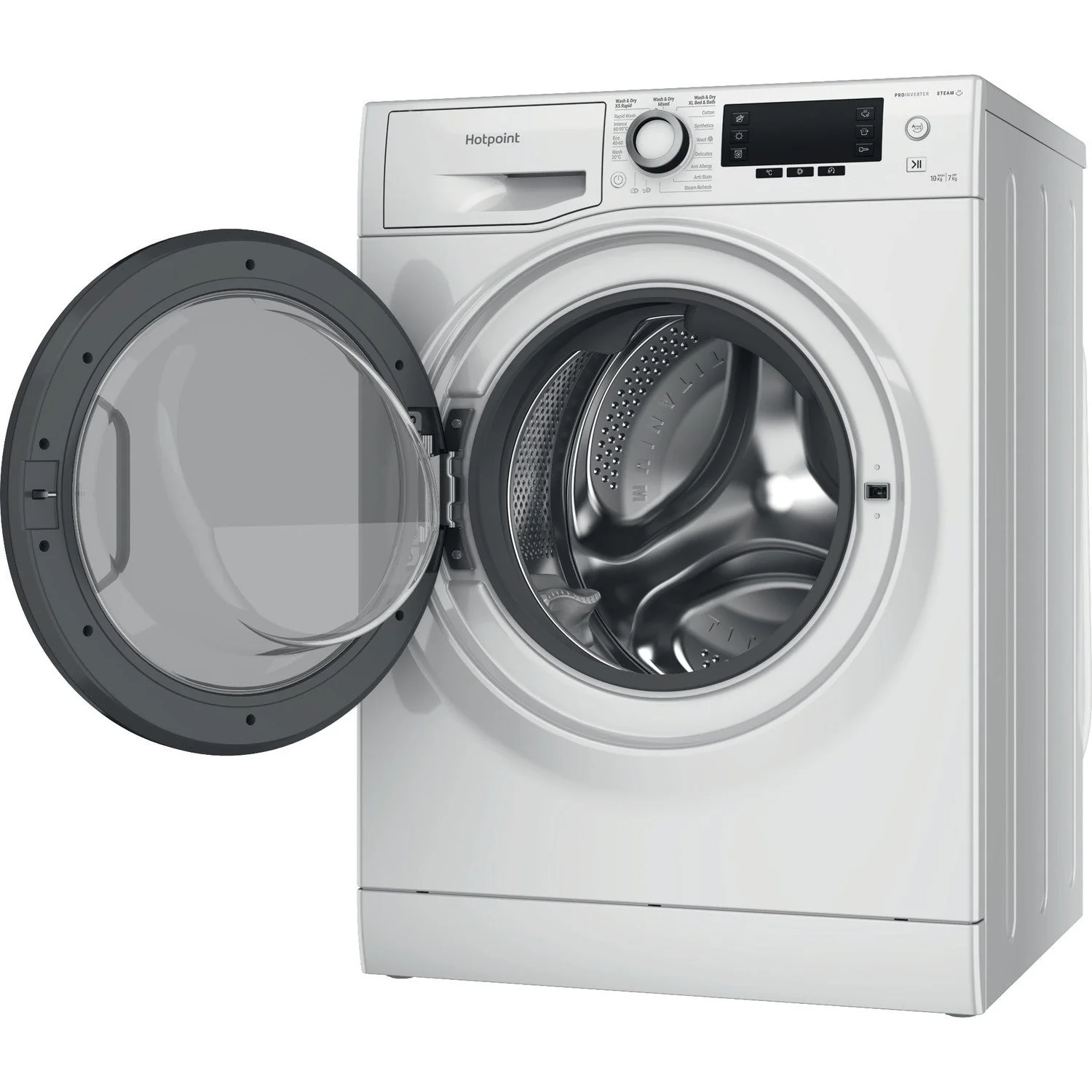 Hotpoint NDD10748DAUK 10+7kg 1400 Spin ActiveCare Freestanding Washer Dryer White - Image 4