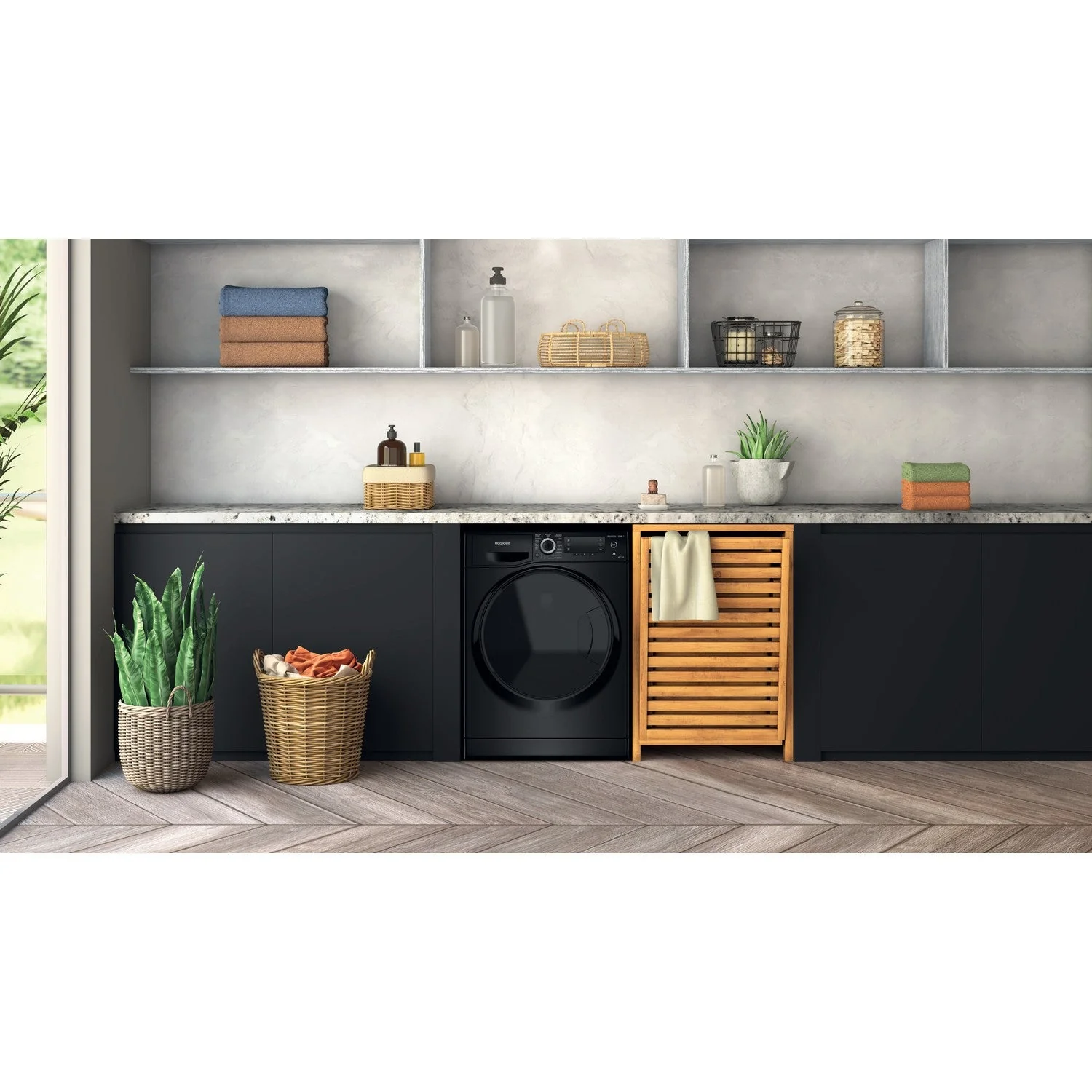 Hotpoint NDD86448BDAUK 8+6kg ActiveCare 1400 Spin Washer Dryer Black - Image 3