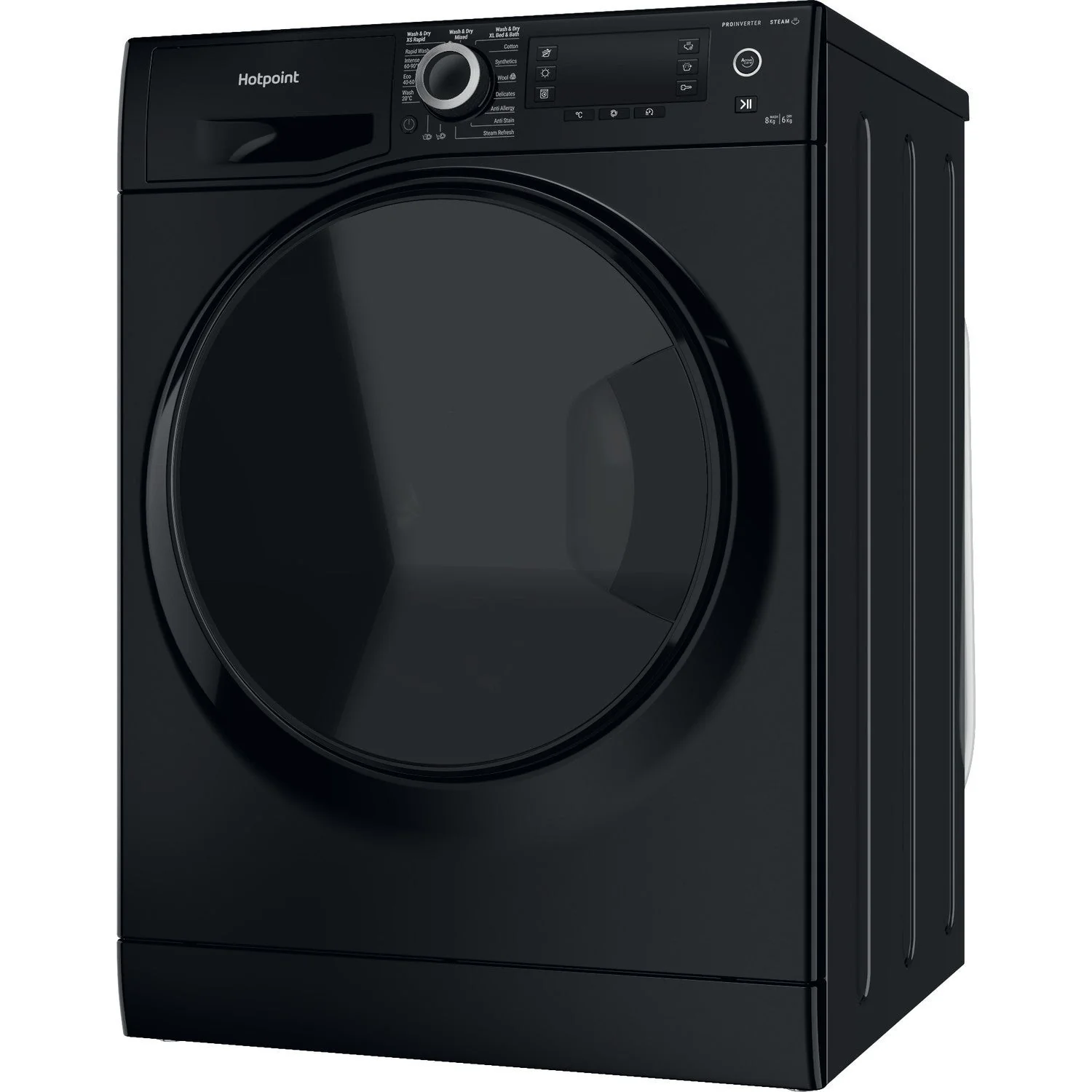 Hotpoint NDD86448BDAUK 8+6kg ActiveCare 1400 Spin Washer Dryer Black - Image 6