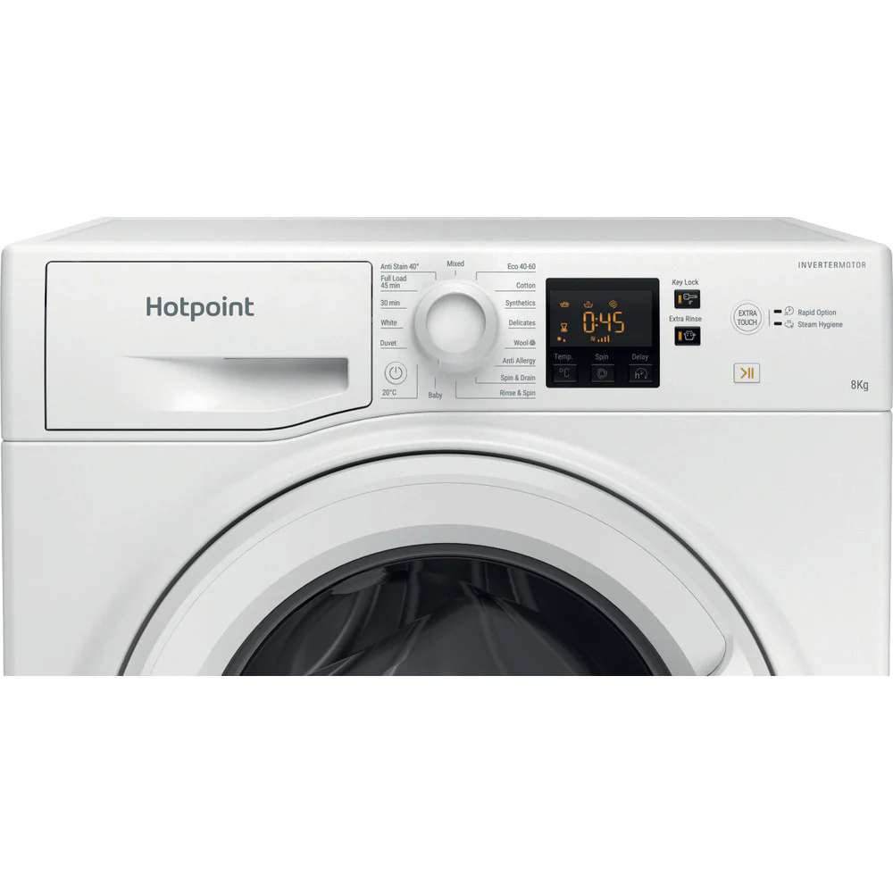 Hotpoint NSWF846WUK 8kg 1400 Spin Washing Machine White - Image 3