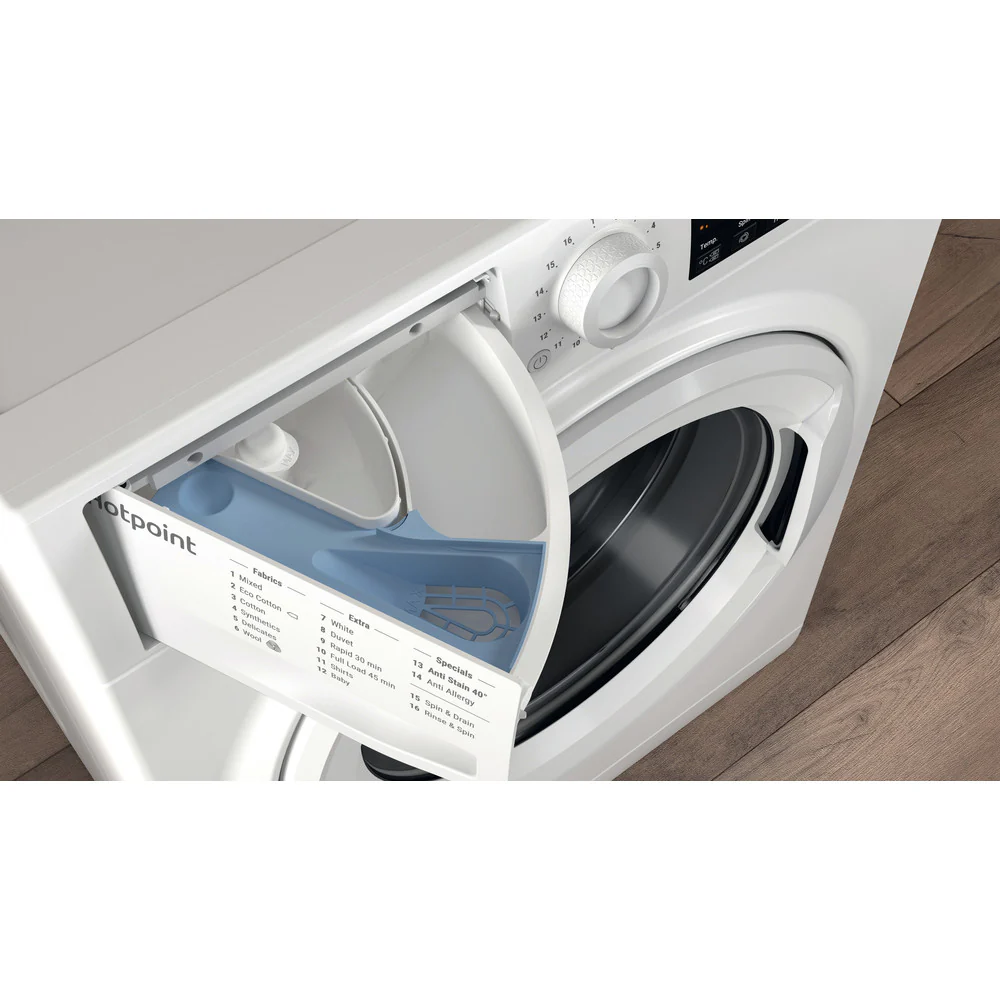 Hotpoint NSWF846WUK 8kg 1400 Spin Washing Machine White - Image 5