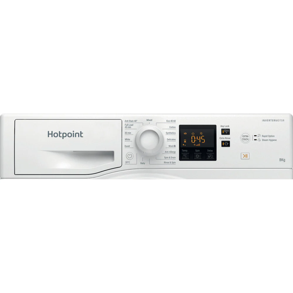 Hotpoint NSWF846WUK 8kg 1400 Spin Washing Machine White - Image 6