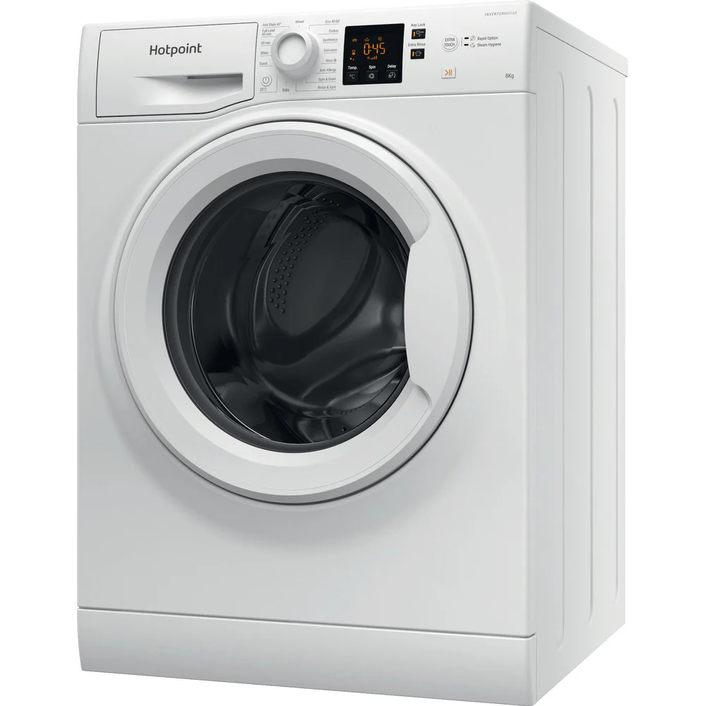 Hotpoint NSWF846WUK 8kg 1400 Spin Washing Machine White - Image 7