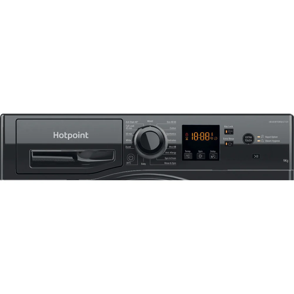 Hotpoint NSWF946BSUK 9Kg 1400 Spin Washing Machine Black - Image 6