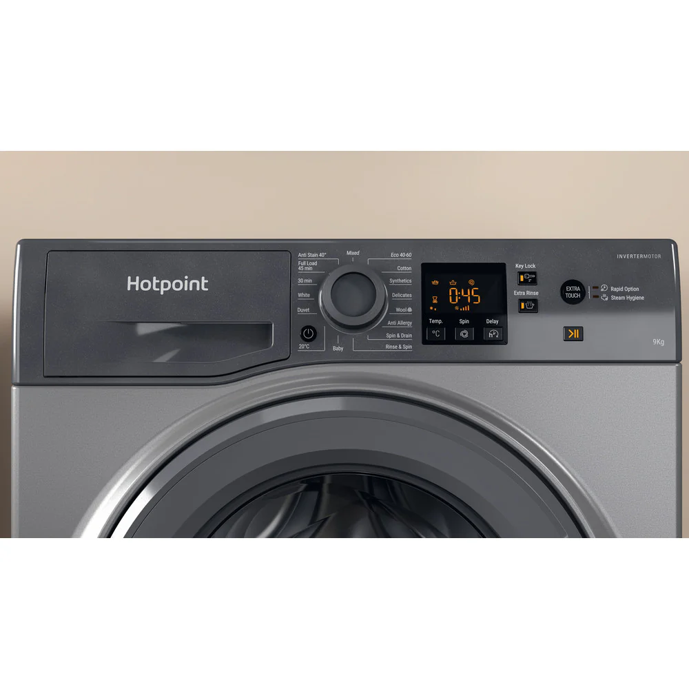 Hotpoint NSWF946GGUK 9Kg 1400 Spin Washing Machine Graphite - Image 10