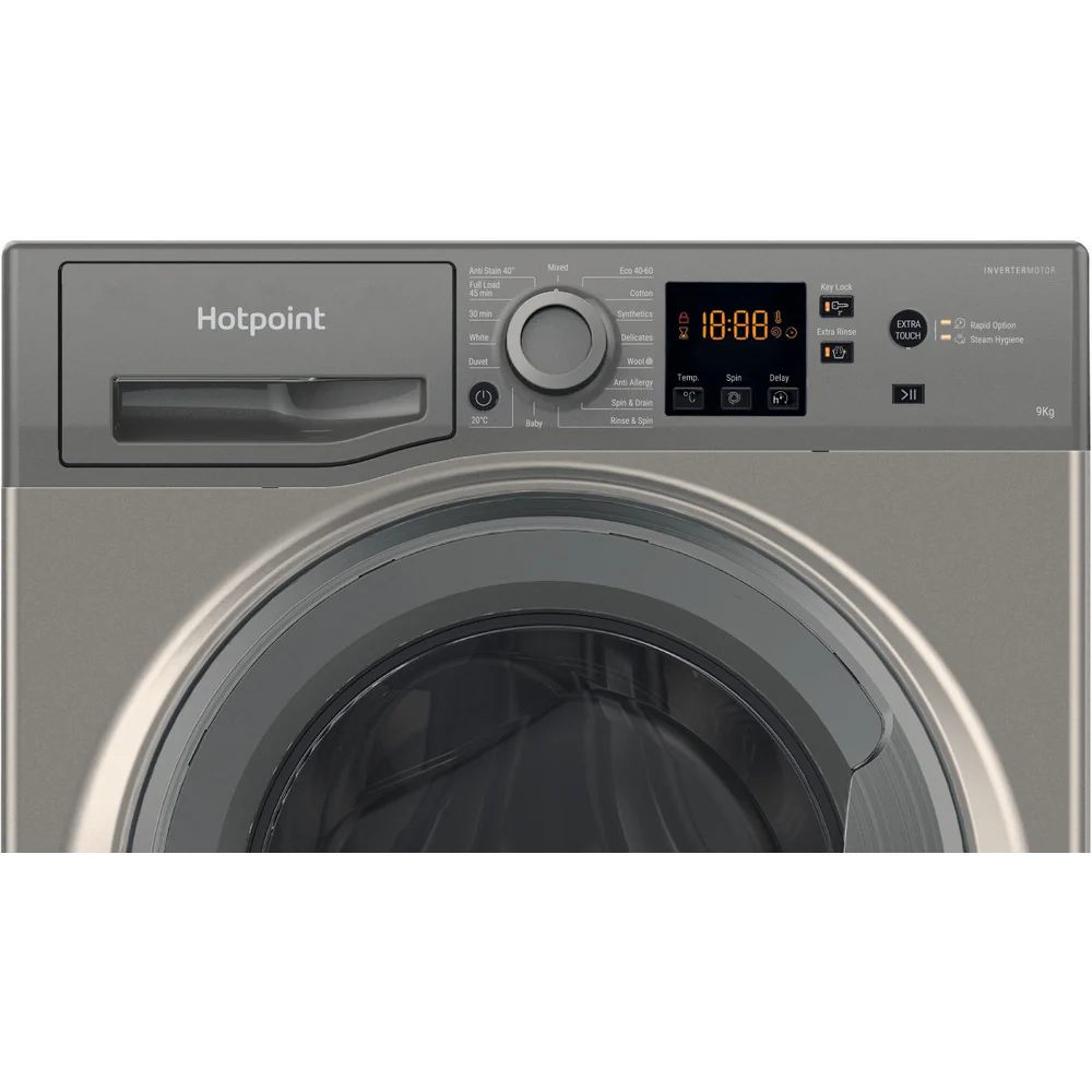 Hotpoint NSWF946GGUK 9Kg 1400 Spin Washing Machine Graphite - Image 3