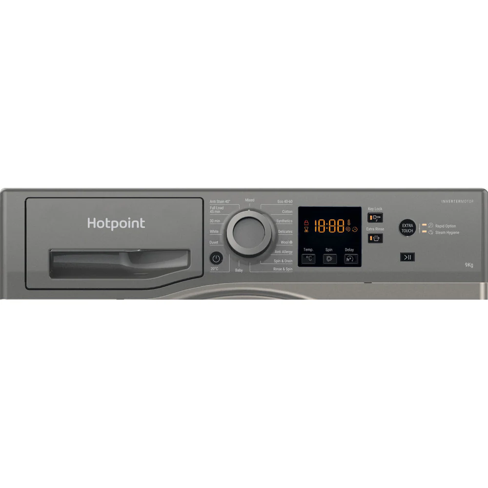 Hotpoint NSWF946GGUK 9Kg 1400 Spin Washing Machine Graphite - Image 4