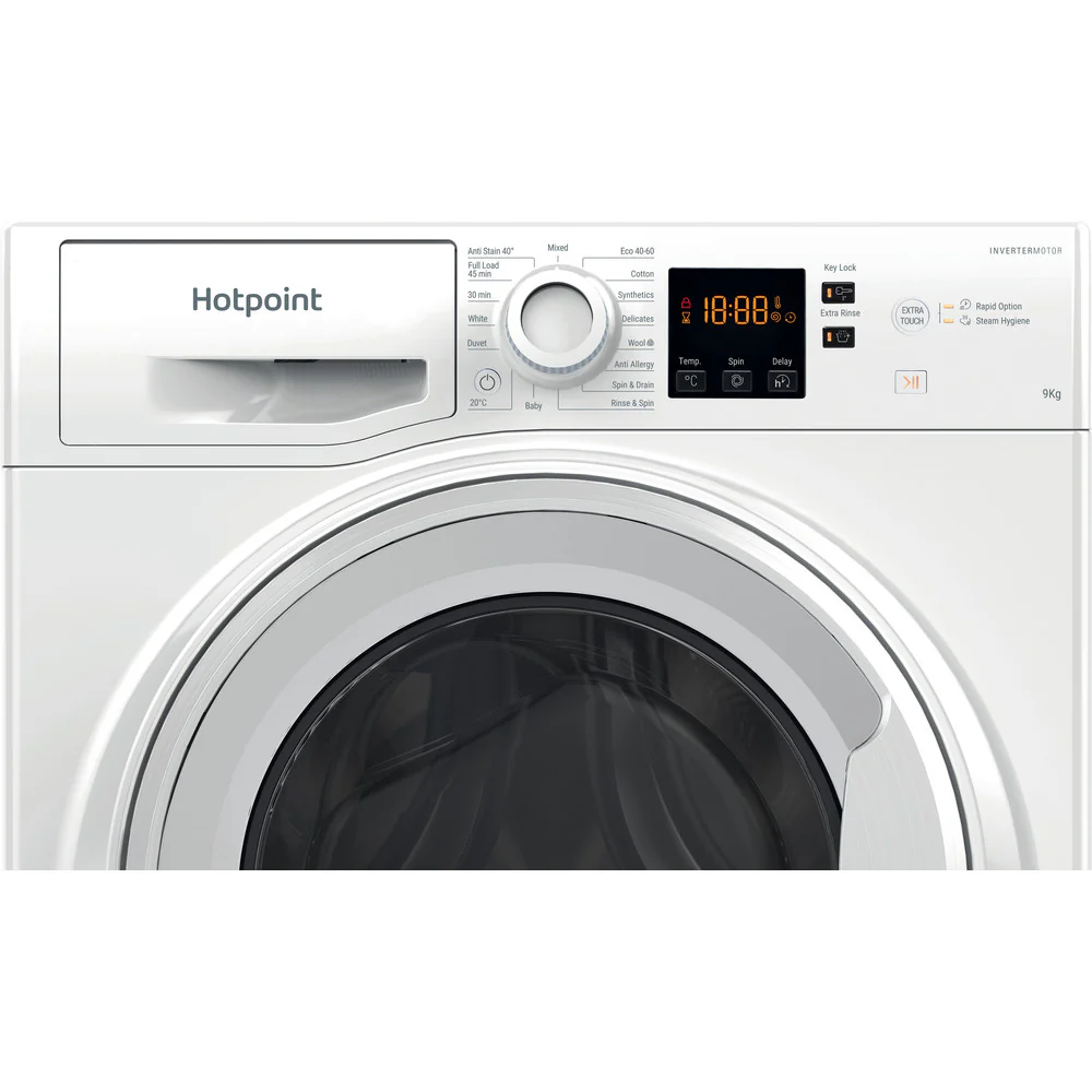 Hotpoint NSWF946WUK 9kg 1400 Spin Washing Machine White - Image 5