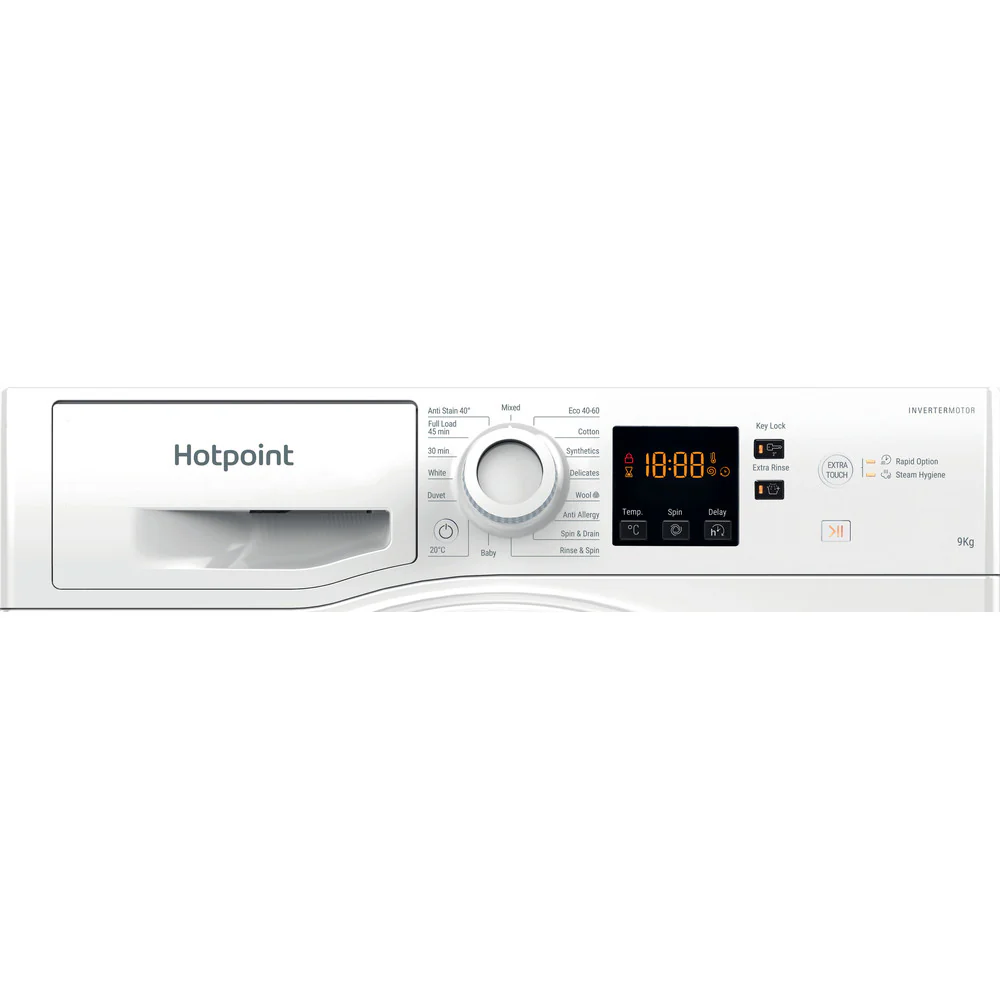 Hotpoint NSWF946WUK 9kg 1400 Spin Washing Machine White - Image 6