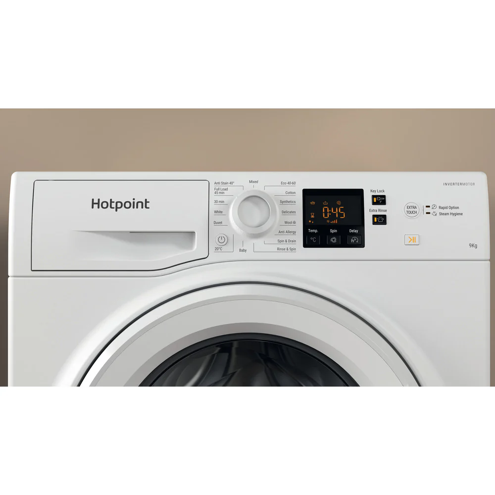 Hotpoint NSWF946WUK 9kg 1400 Spin Washing Machine White - Image 9
