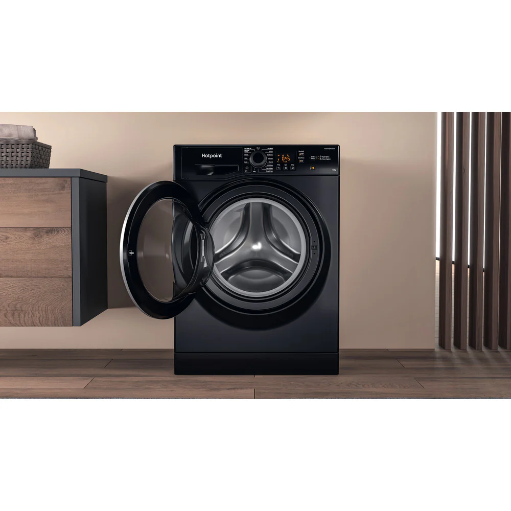 Hotpoint NSWM1046BSUK 10kg 1400 Spin Washing Machine Black - Image 12