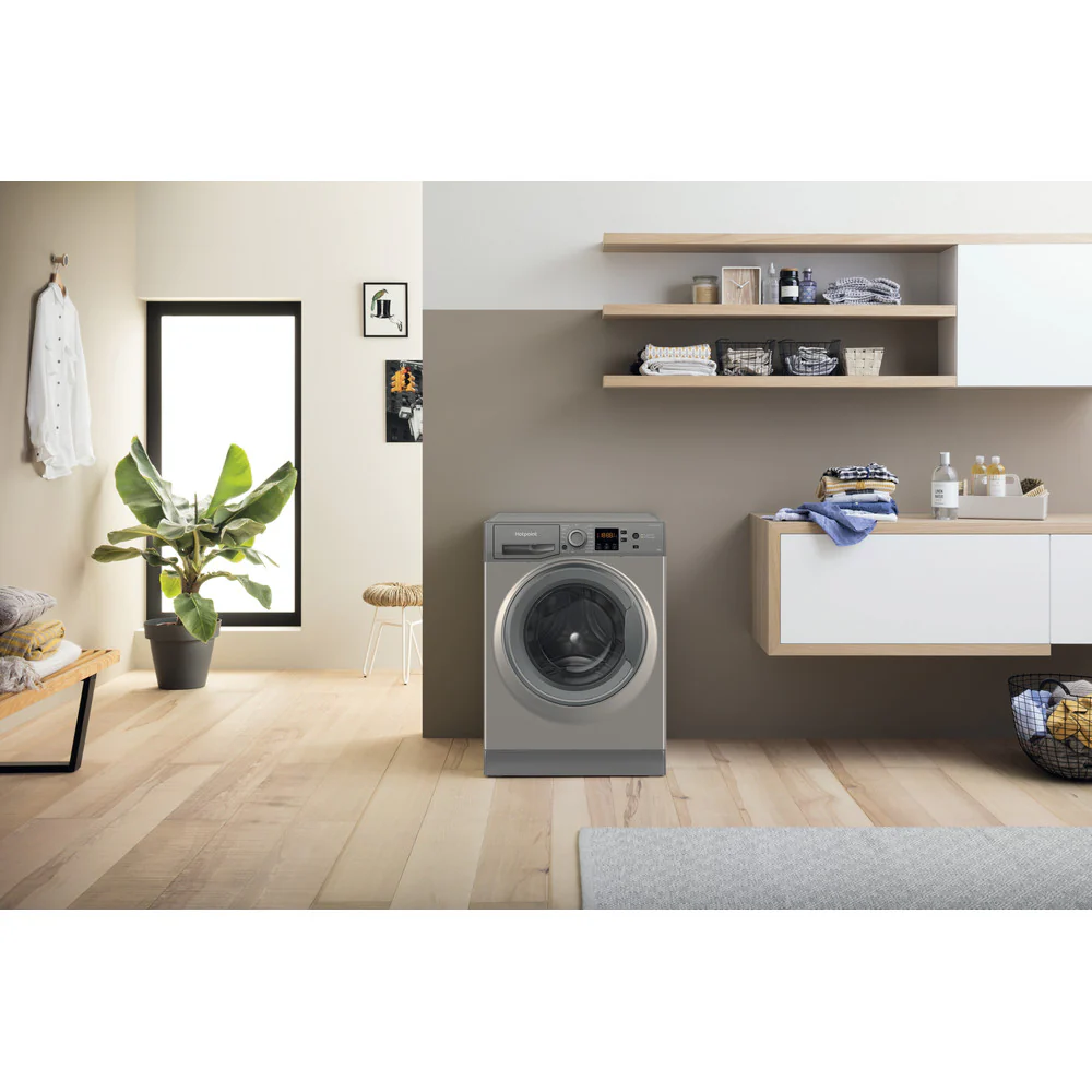 Hotpoint NSWM1046GGUK 10kg 1400 Spin Washing Machine Graphite - Image 5