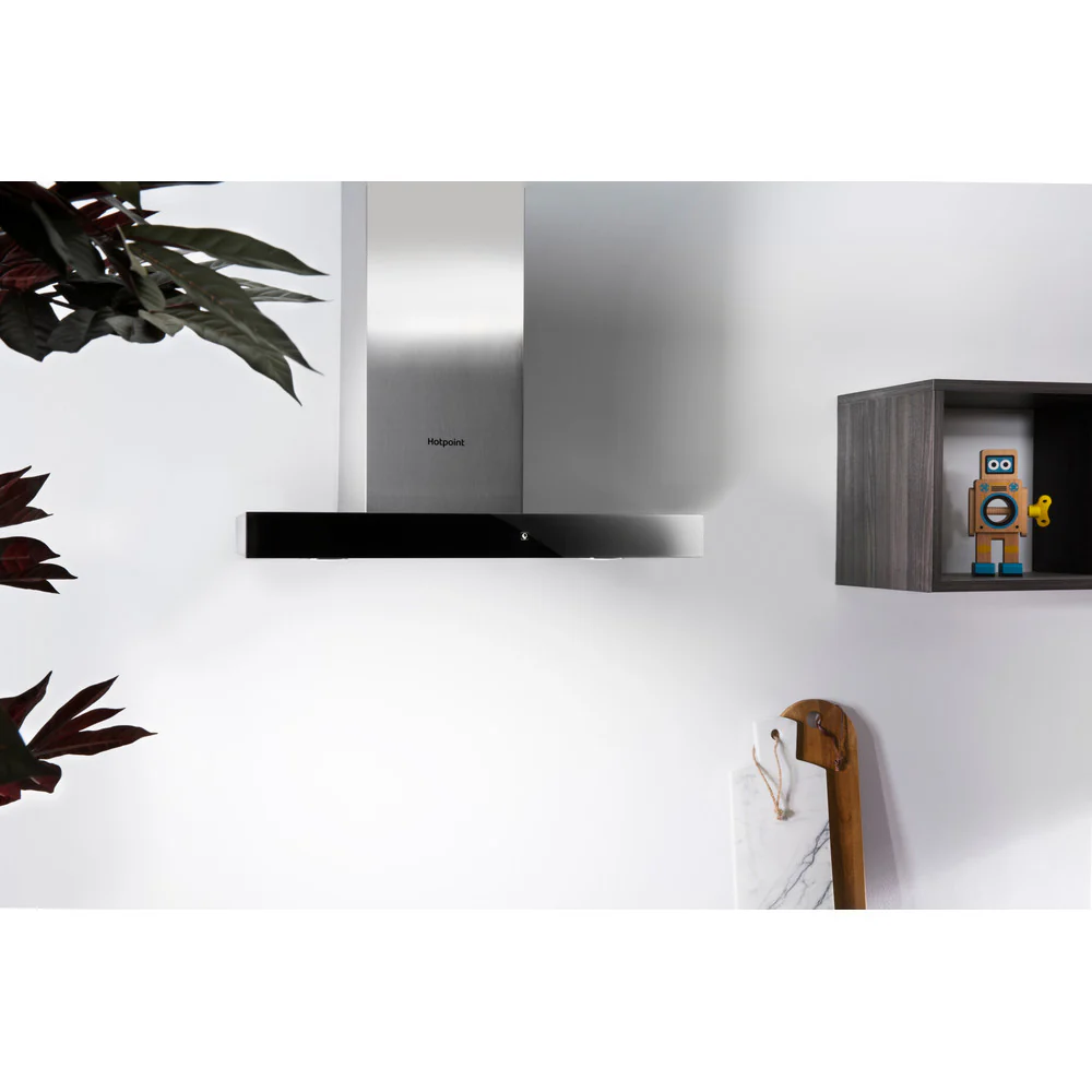 Hotpoint PHBS68FLTIX1 60cm Wall Mounted Cooker Hood Stainless Steel - Image 5
