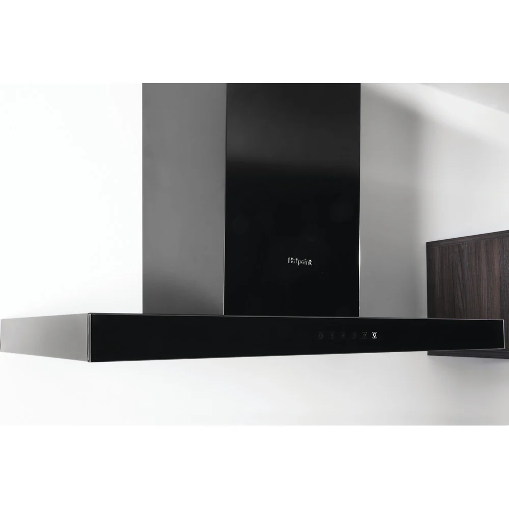 Hotpoint PHBS98CLTDK1 90cm cooker Hood Black - Image 2