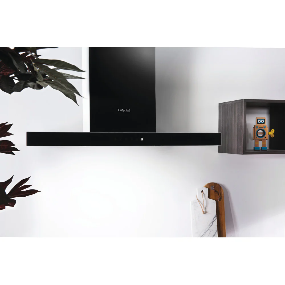 Hotpoint PHBS98CLTDK1 90cm cooker Hood Black - Image 3