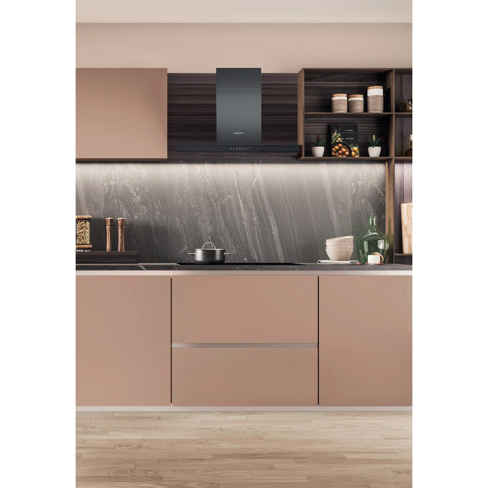 Hotpoint PHBS98CLTDK1 90cm cooker Hood Black - Image 4