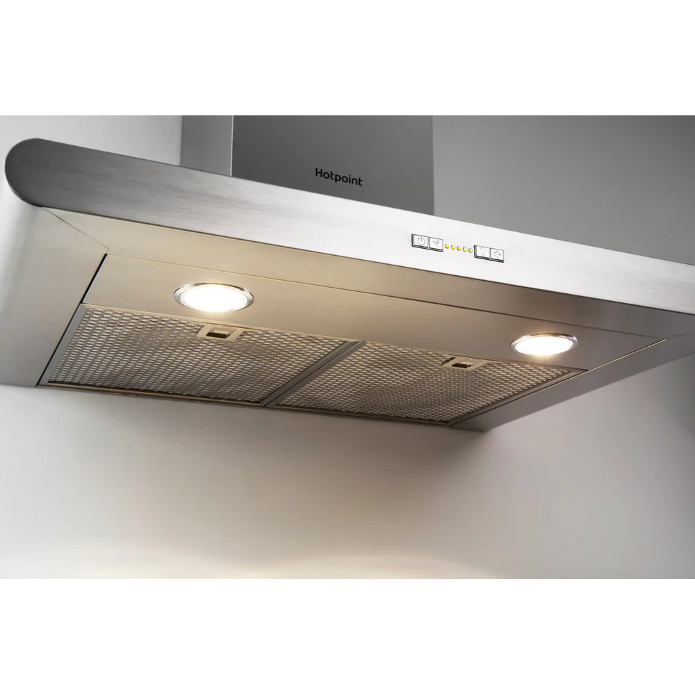 Hotpoint PHC77FLBIX 70Cm Chimney Cooker Hood - Image 2