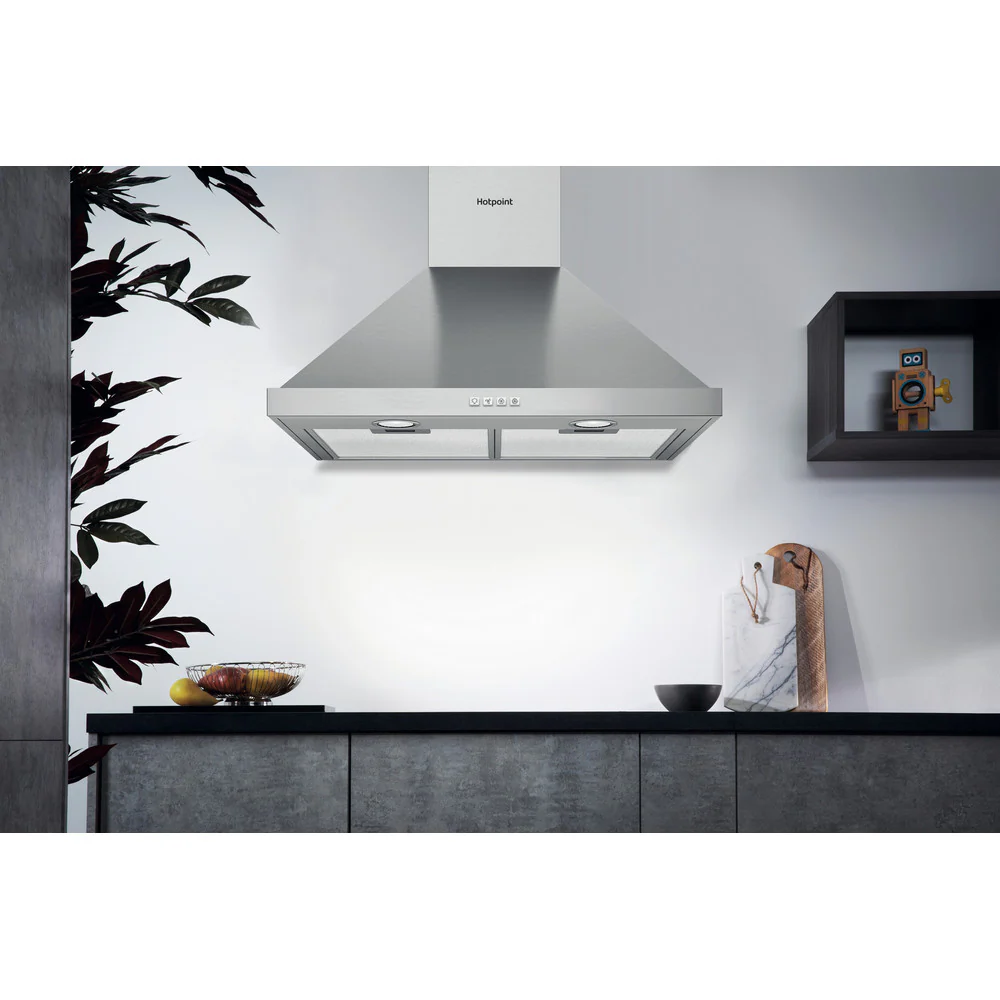 Hotpoint PHPN65FLMX1 Cooker Hood Stainless Steel - Image 2
