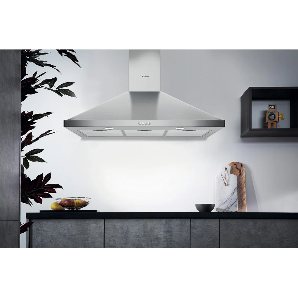 Hotpoint PHPN95FLMX1 Cooker Hood Stainless Steel - Image 4