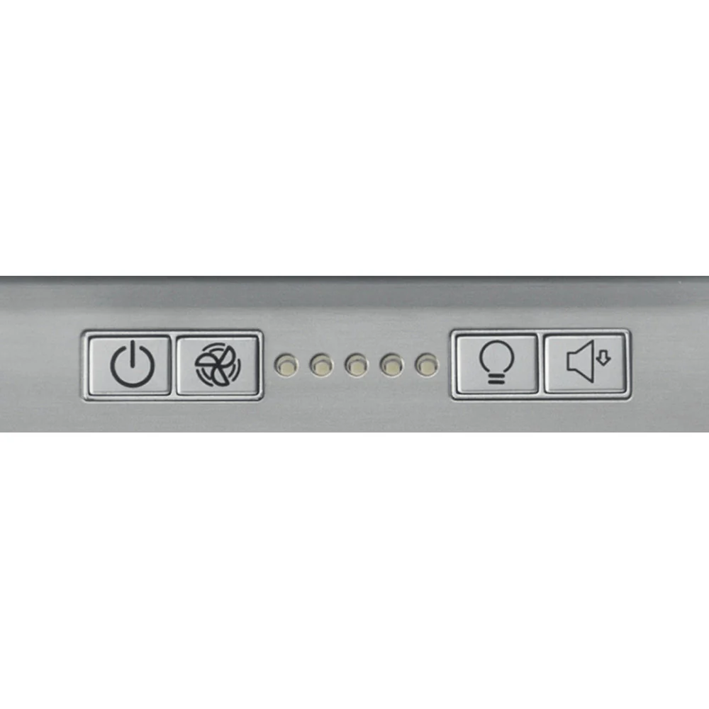 Hotpoint UIF93FLBX 90cm Wide Chimney Island Cooker Hood Stainless Steel - Image 3
