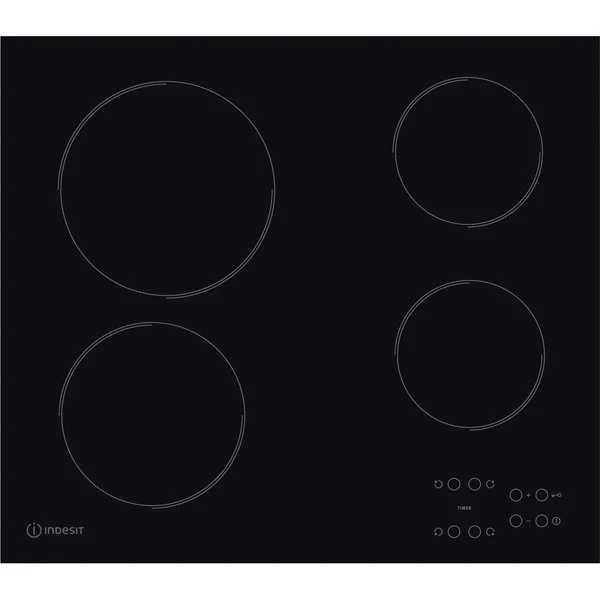 Indesit Aria RI161C Electric Hob in Black - Image 2
