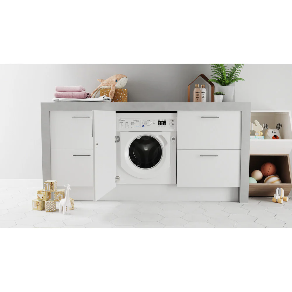 Indesit BIWDIL861485 8 kg Integrated Washer Dryer White - Image 5