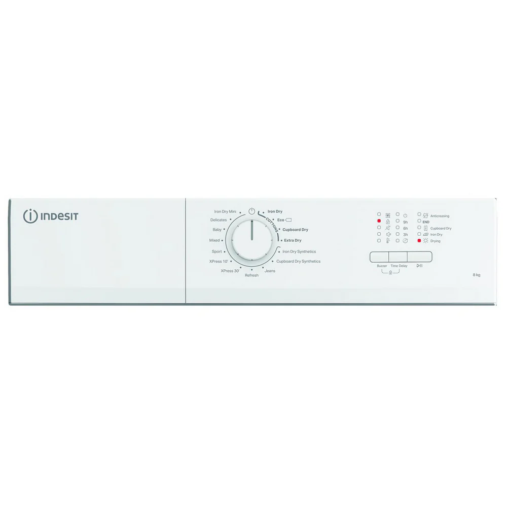 Indesit CYDA81WWGLUK Freestanding 8kg Vented Timer Dry White - Image 5